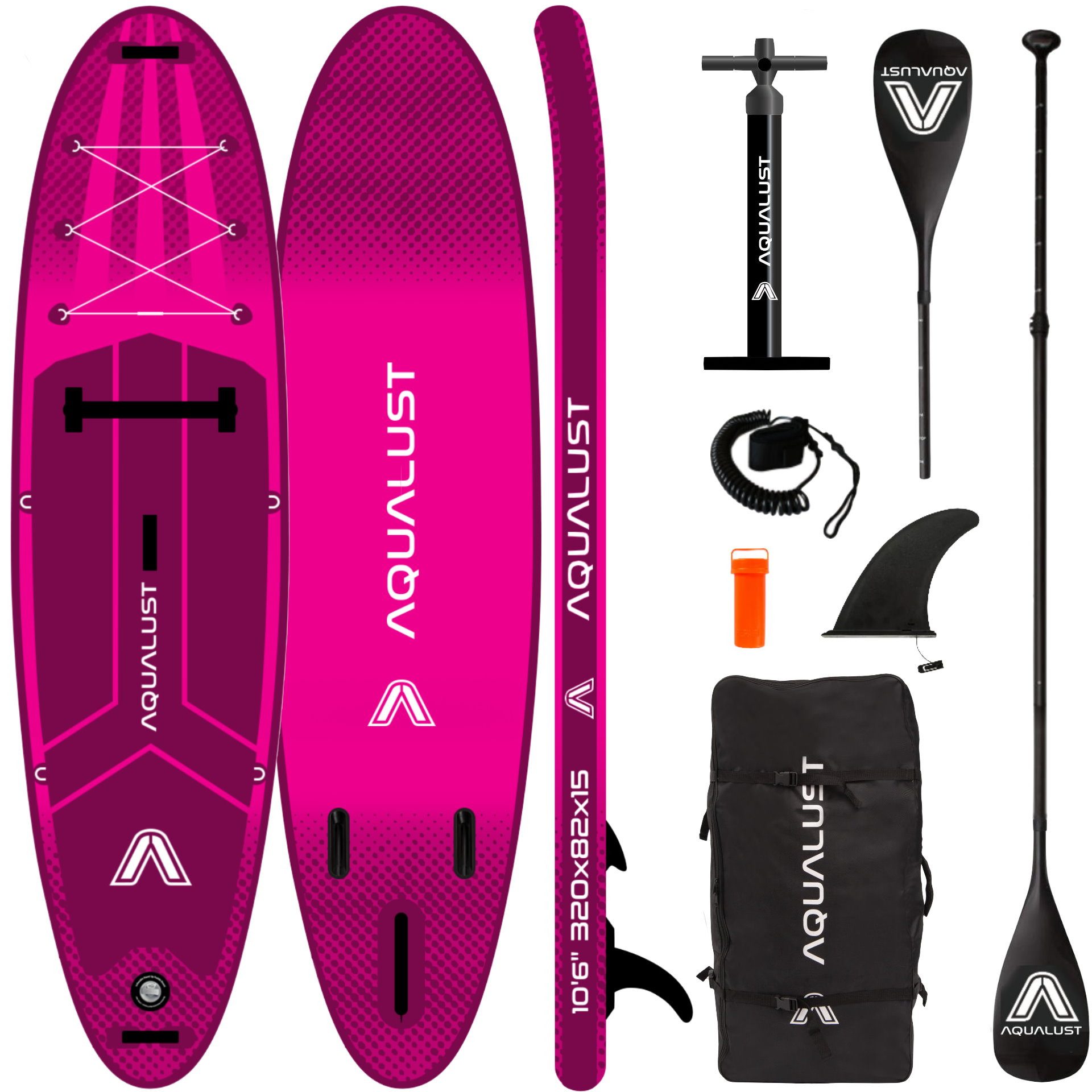 SUP-Board AQUALUST 10.6 iSUP Board Stand Up Paddle Surfboard aufblasbar