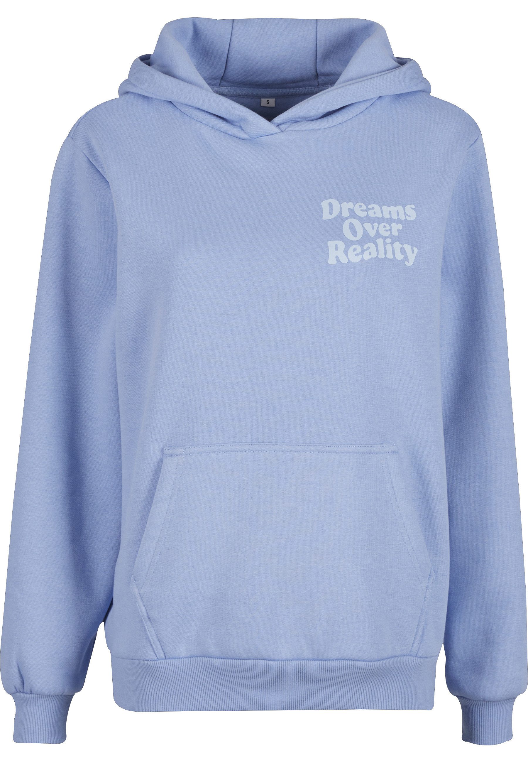 Kapuzensweatshirt Miss Tee Dreams Over Reality Ladies Fluffy Hoody