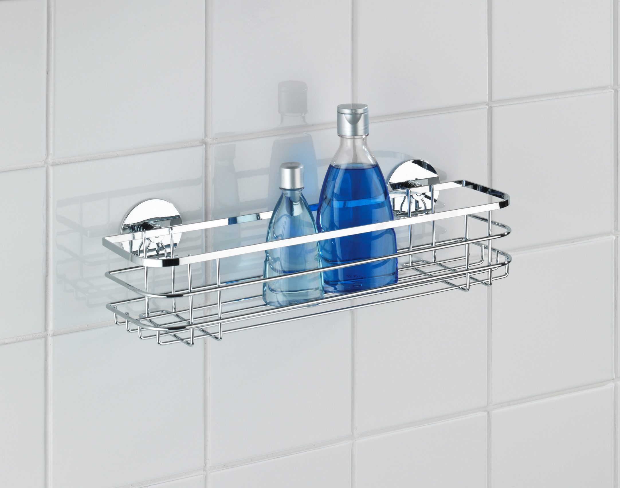 WENKO Badregal Turbo-Loc®, Badregal, befestigen ohne Bohren, Turbo-Loc®, rostfreier Edelstahl