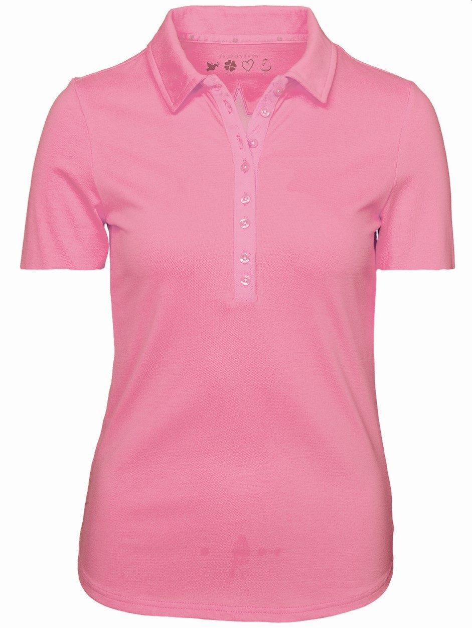 girls golf Poloshirt Girls Golf Polo ''Serafina" Basic Short Sleeve Rosa Damen L