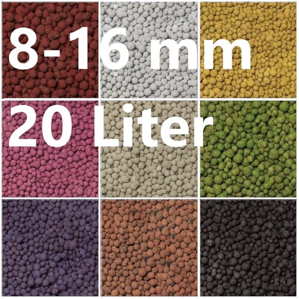 brockytony GmbH Blähton Blähton Pflanzgranulat brockytony 8-16mm. 20Liter. Farbe: Zufall