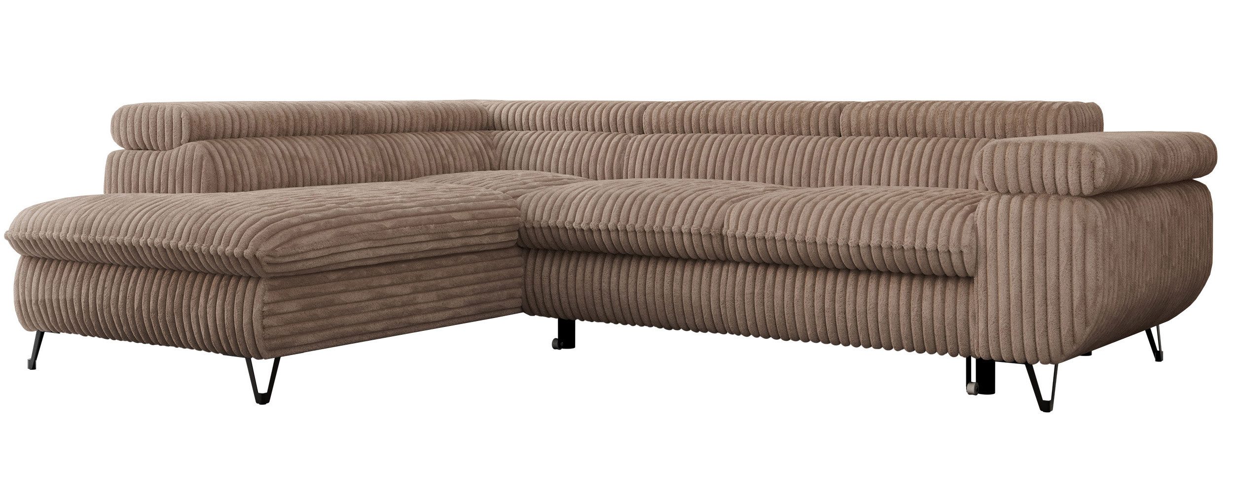 MKS MÖBEL Ecksofa PETER L, Set, Ecksofa L-form, HR35-Schaum, Wellenfederker günstig online kaufen