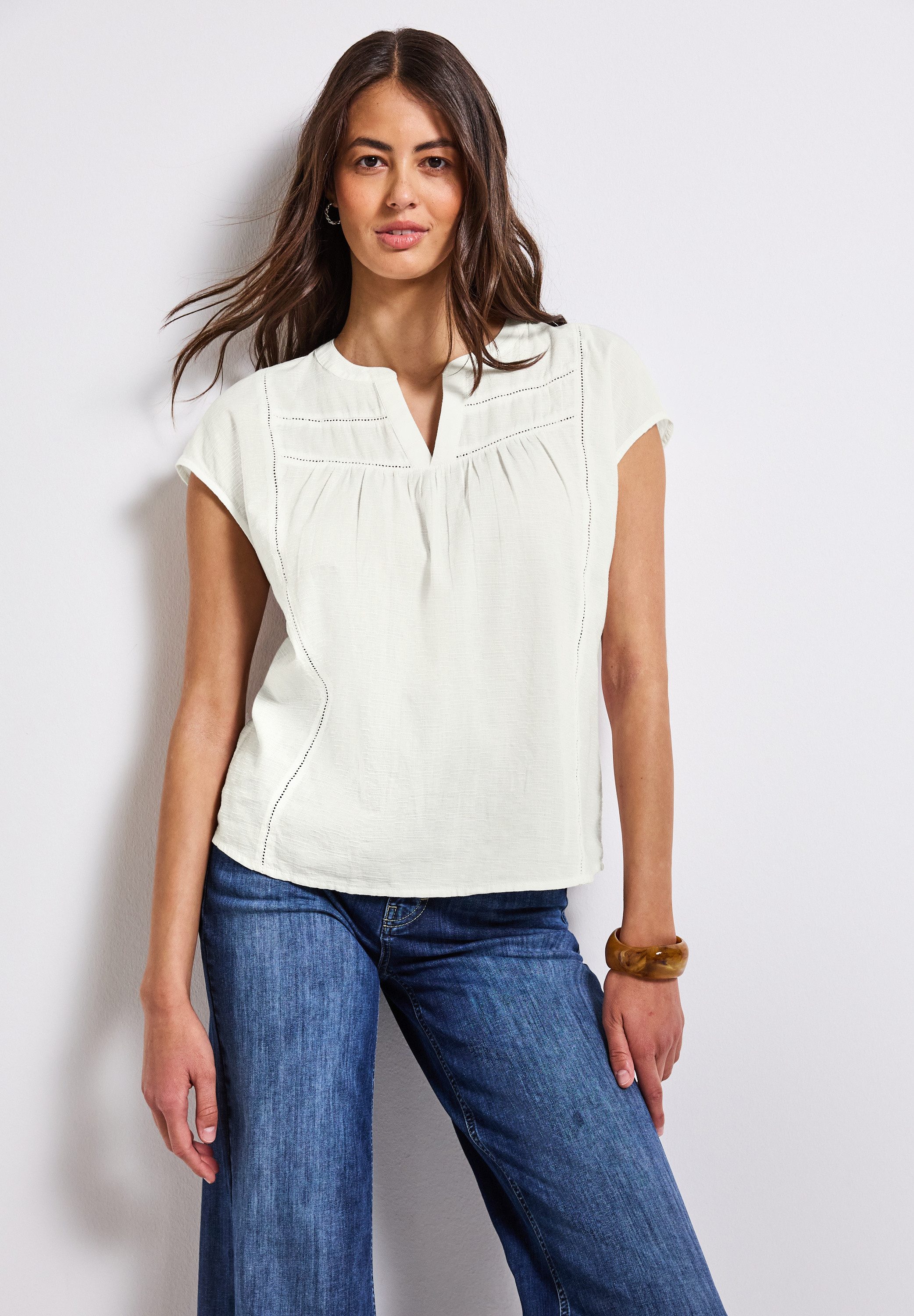STREET ONE Shirtbluse mit Tape-Details günstig online kaufen
