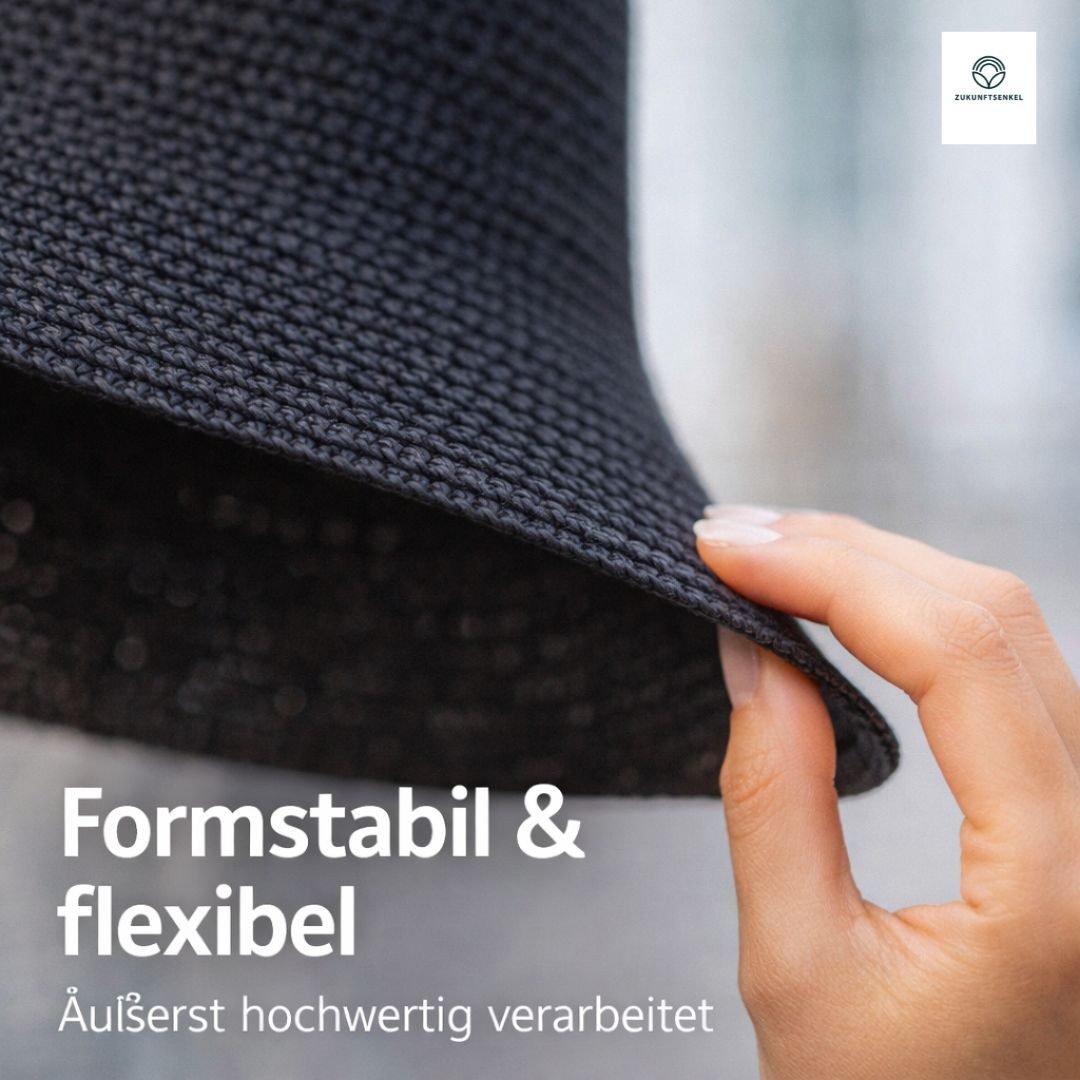 ZUKUNFTSENKEL Fischerhut aus Papierstroh – Leichter Sommerhut mit breiter Krempe (Sonnenschutz, Damen, Herren) Anglerhut Bucket Hat