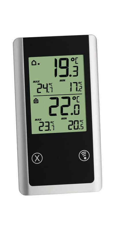 Tfa Fensterthermometer »Funkthermometer Joker Messbereich außen -50 bis 70°C / innen 0 bis 50°C H152xB82xT72mm Kunststoff«
