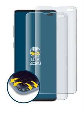 BROTECT Full-Screen Schutzfolie für Samsung Galaxy S10 Plus, Displayschutzfolie, 2 Stück, 3D Curved matt entspiegelt Full-Screen Anti-Reflex