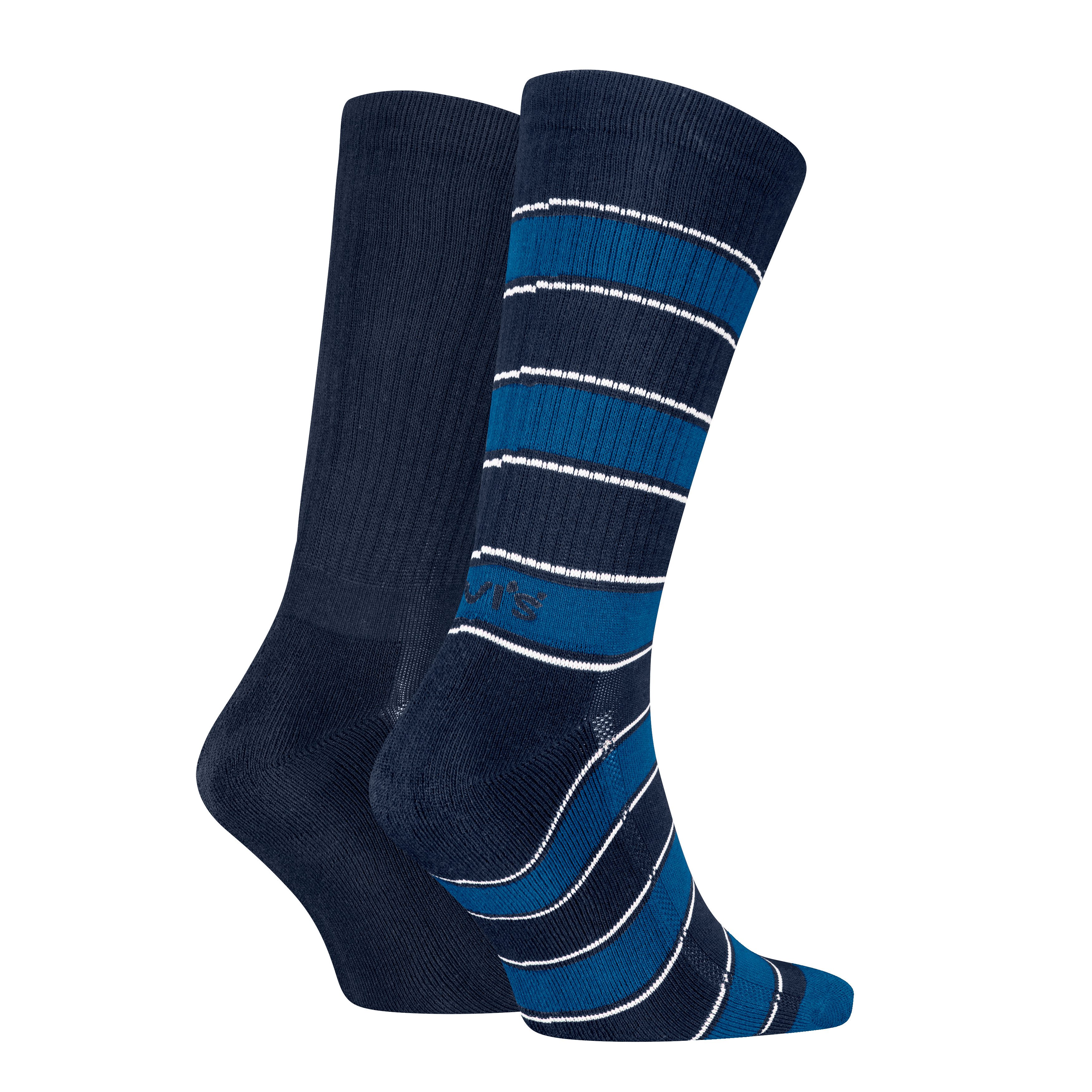 Levi's® Socken LEVIS REG CUT RUGBY STRIPE 2P (2-Paar) mit angenehm weichem günstig online kaufen