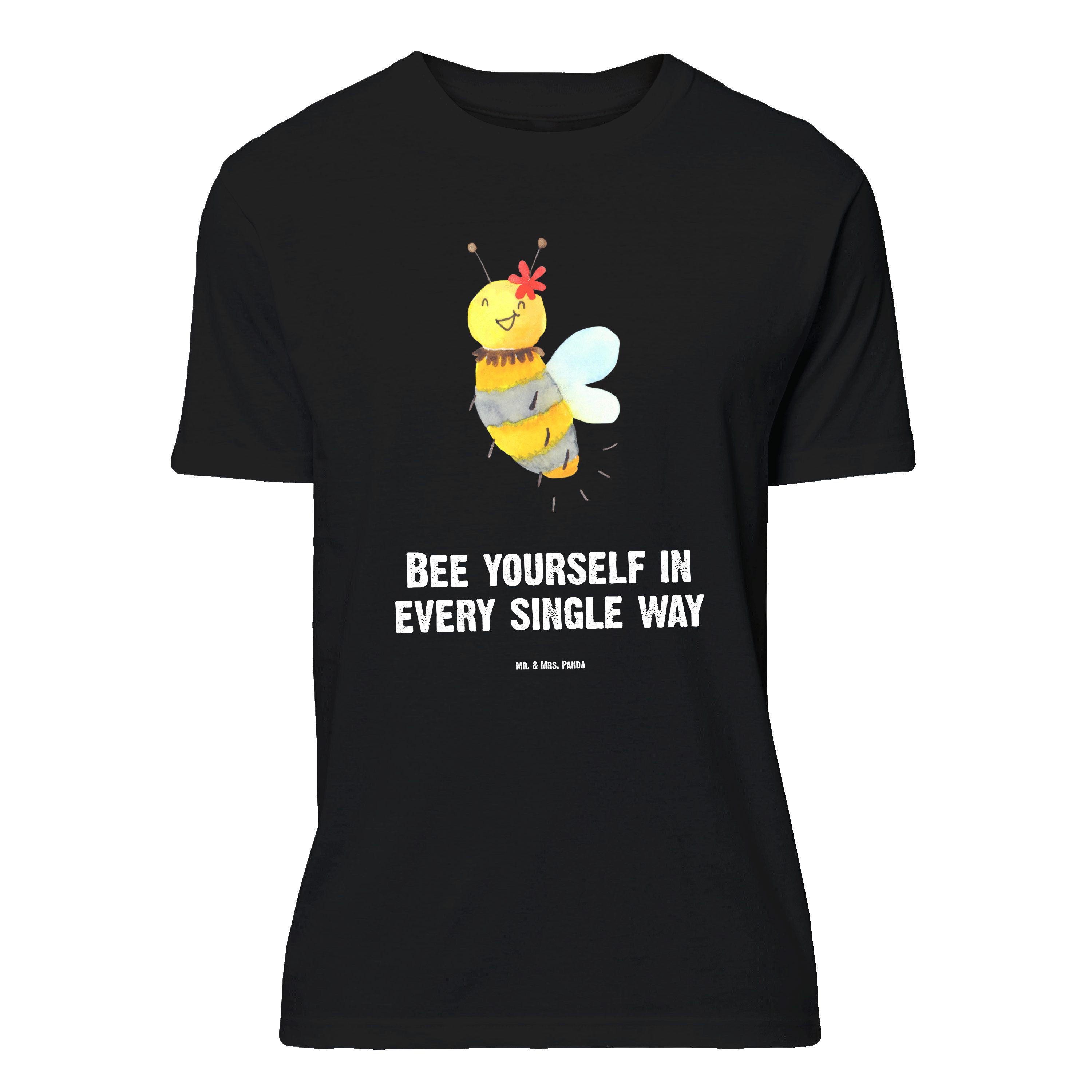 T-Shirt Biene Blume, Größe M T-Shirt, Schwarz, Shirt, T-Shirt, Tshirt, Herren