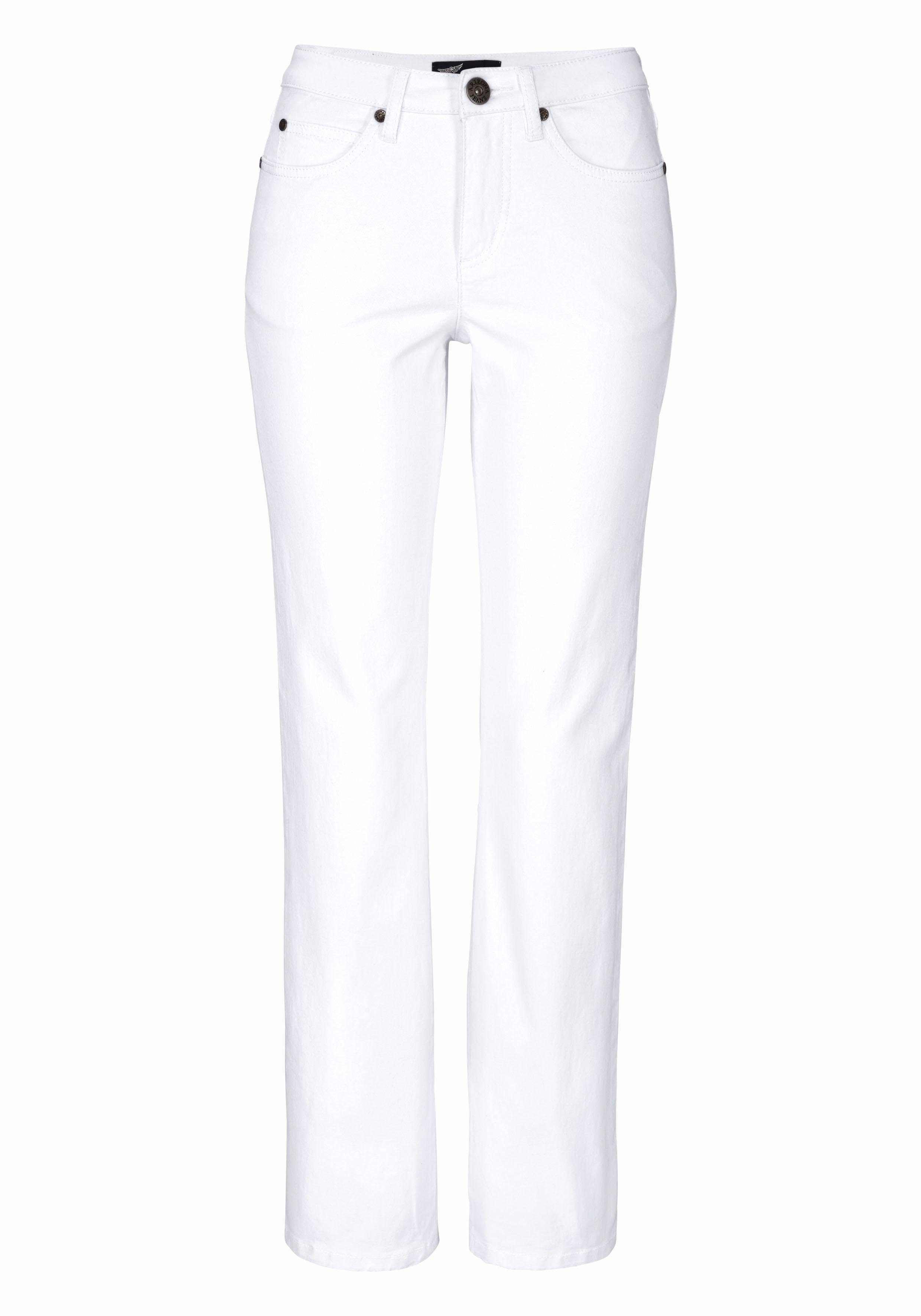 Arizona Gerade Jeans Comfort-Fit High Waist – Bild 5 von 5