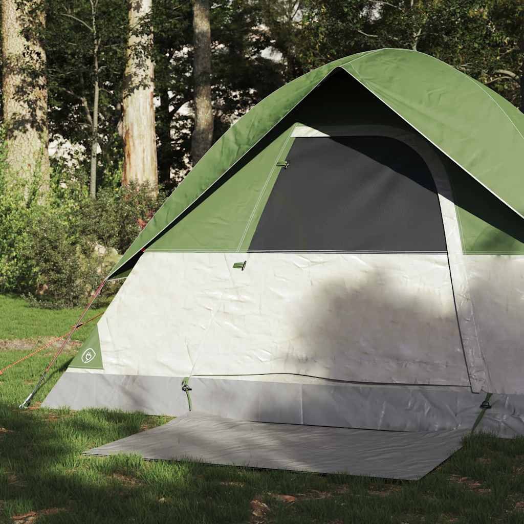 furnicato Faltzelt Camping Kuppelzelt 215 x 150 x 127 cm Grün, (1 tlg), Wetterfestes Wanderzelt mit E-Anschluss und versiegelten Nähten