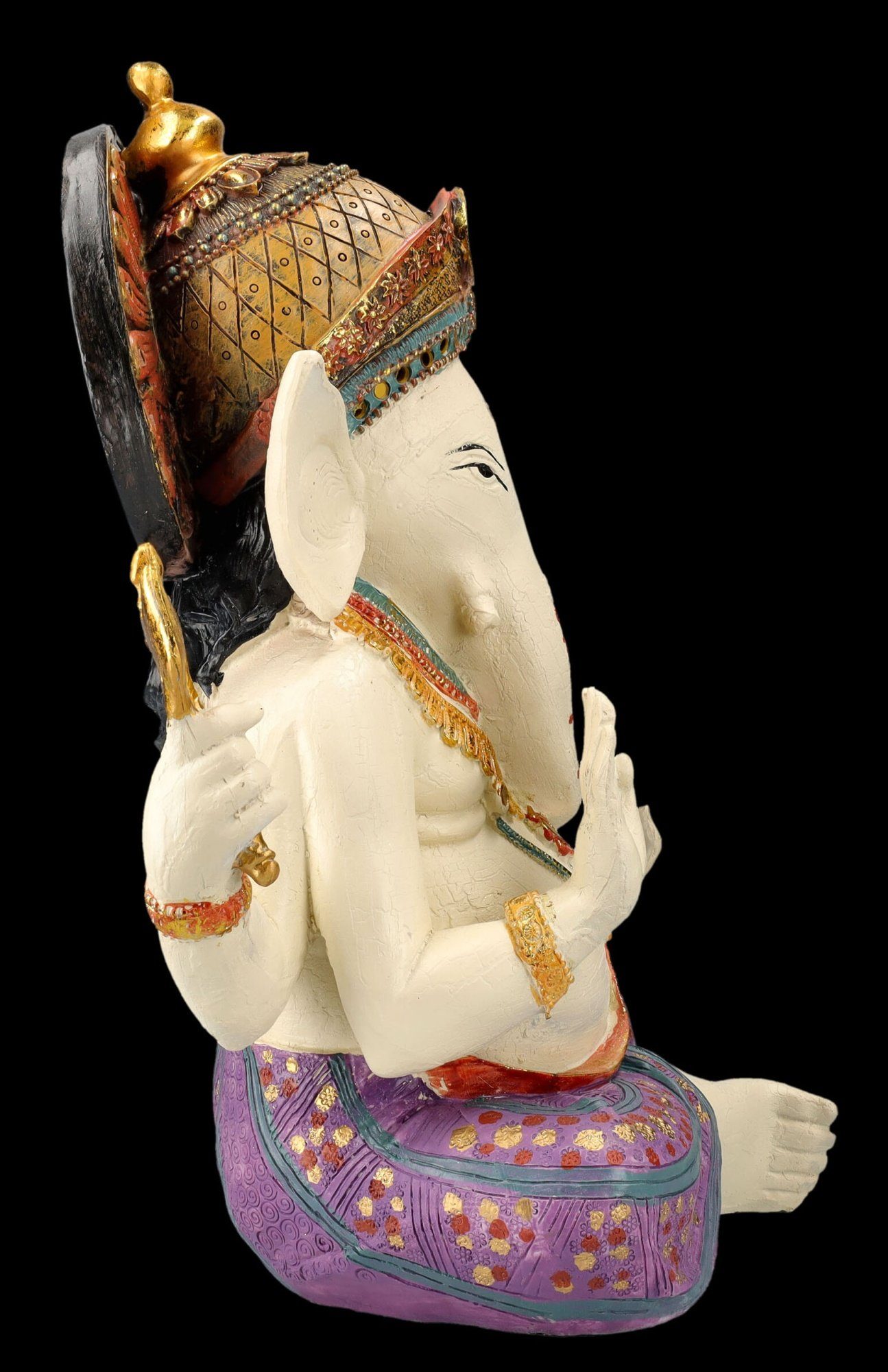 handbemalt Dekofigur der - Götter Weisheit Symbol Figuren Dekofigur - Shop Deko GmbH Ganesha Figur