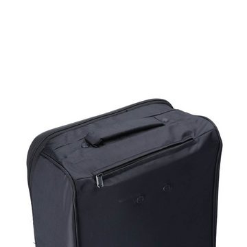 TheTrueC Koffer TheTrueC 4 Wheels Cabin Suitcase Stoff Two Faces 20" schwarz, 4 Rollen Rollen