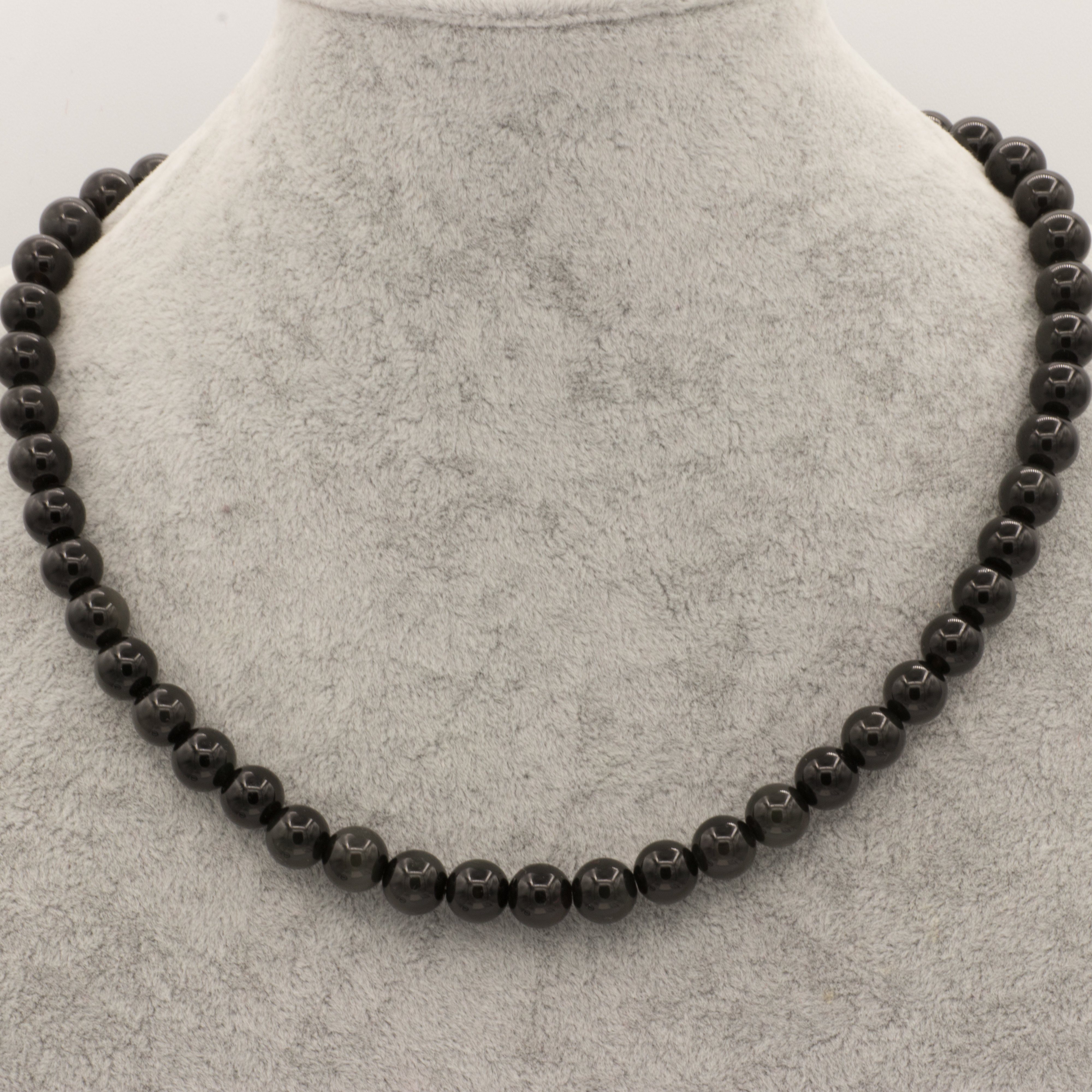 Bella Carina 8 Kette mit Perlen Obsidian Edelstein mm Perlenkette