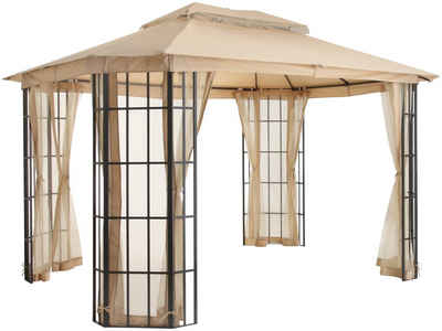 KONIFERA Pavillon »Borkum«, mit 4 Seitenteilen, (Set), BxT: 300x360 cm