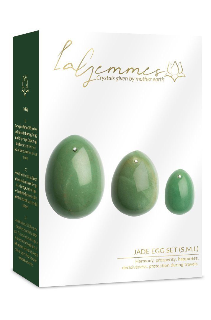 La Gemmes Egg Liebeskugeln (L-M-S) La Set - Yoni Gemmes Jade