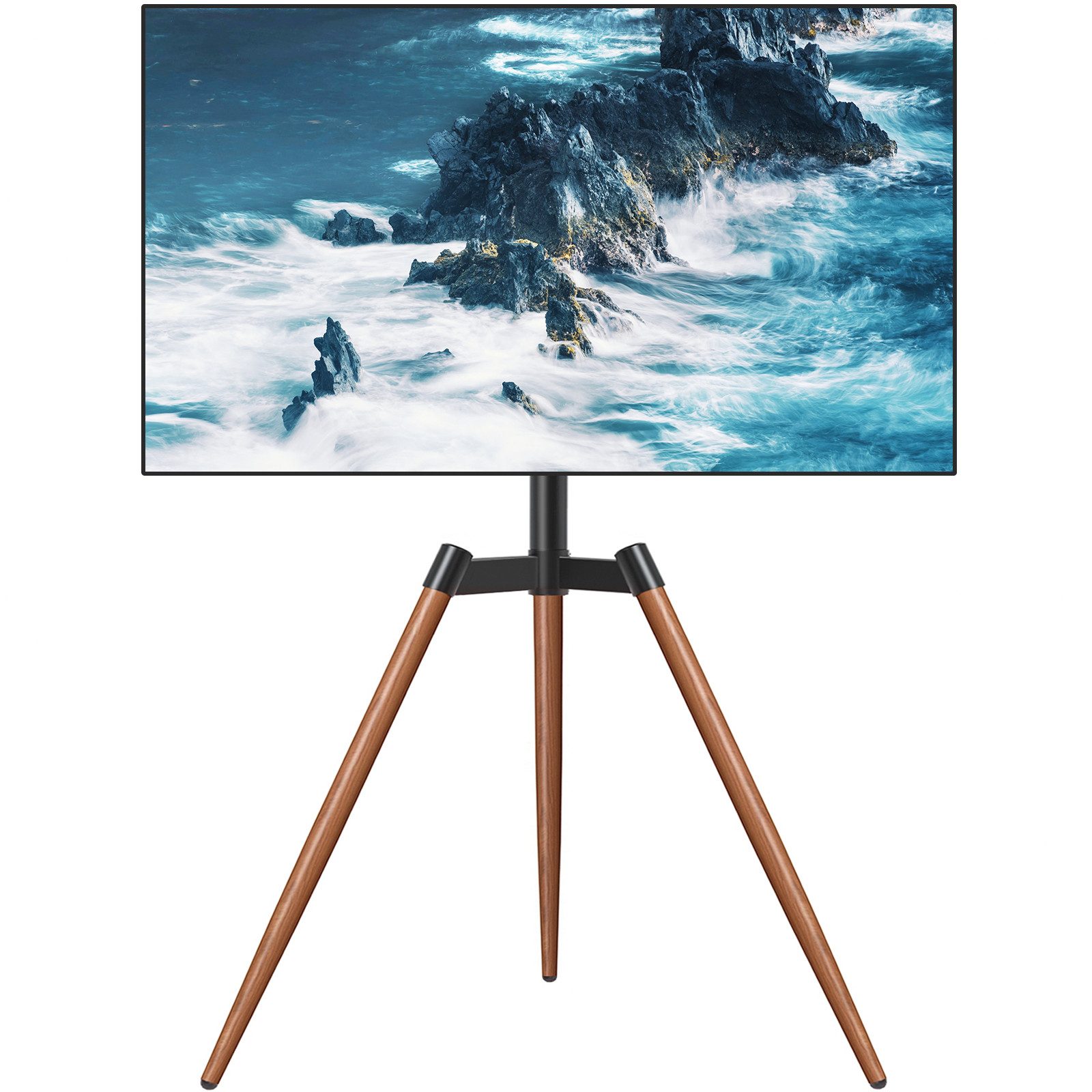 Rfiver TV-Ständer für 32-65 Zoll Fernseher (max. 35 kg), VESA 100x100 bis 400x400 mm, (bis 65 Zoll, 1-tlg., Dreibeinstativ mit 100° Schwenkwinkel & Höhenverstellung)