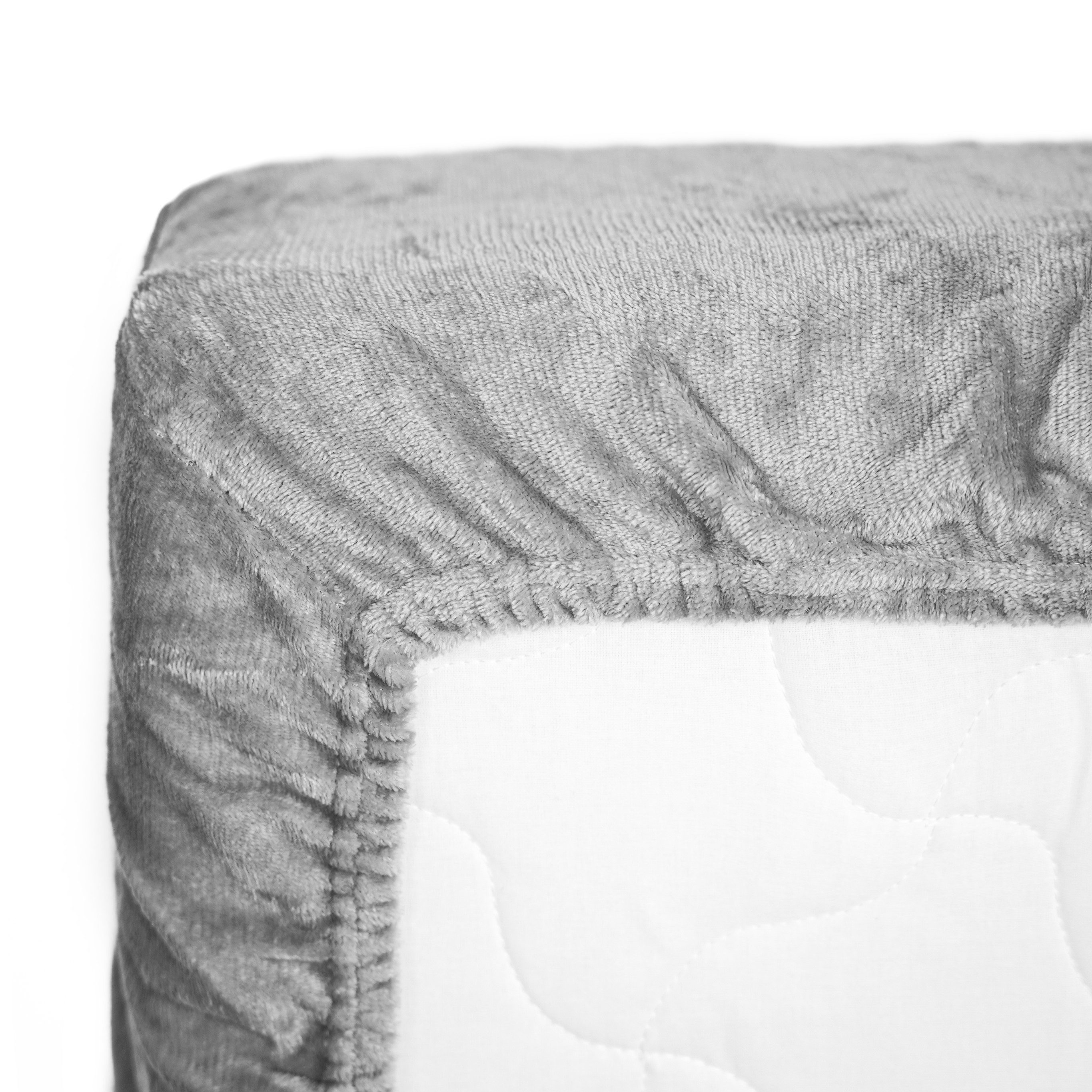 COFI 1453 Spannbettlaken Plüsch, mit Rundumgummizug - Cashmere Touch, 180 gsm, Gummizug: Rundum-Gummizug, (1 Stück), Cashmere Touch, atmungsaktiv & hautfreundli – Bild 3 von 5