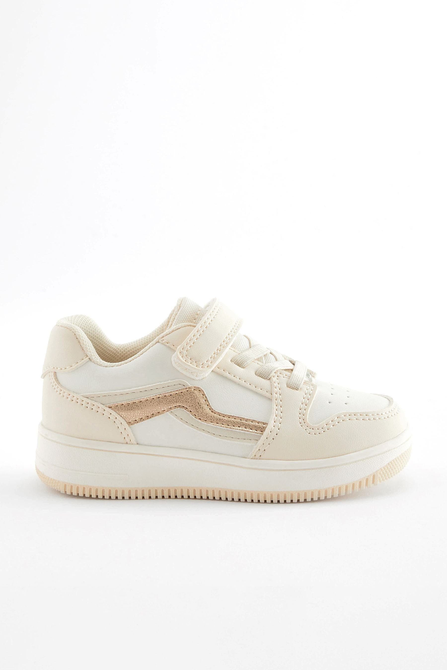 (1-tlg) White Neutral Next Elastischer Sportschuh Sneaker mit Schnürung