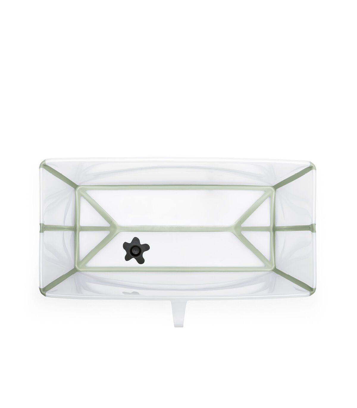 Stokke Babybadewanne mit X-Large Newborn Support Bundle Transparent Flexi Green Bath®