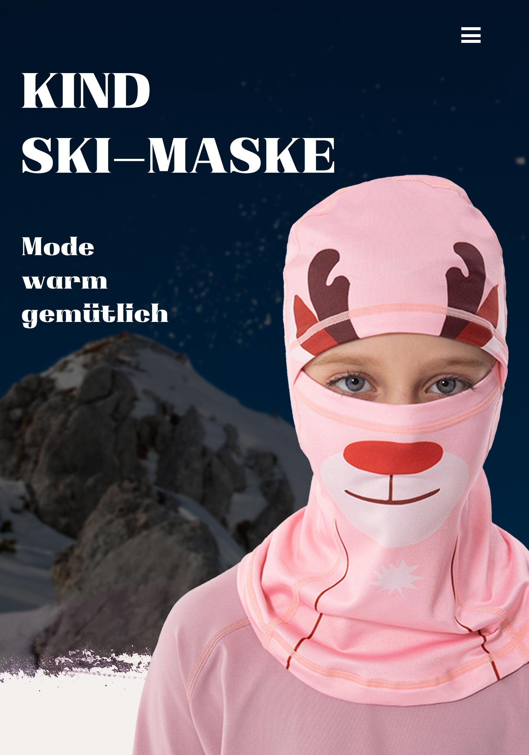 MAGICSHE Sturmhaube Skimaske für Widersteht Hellrosa-2 UV-Strahlen Schutz Umfassenden
