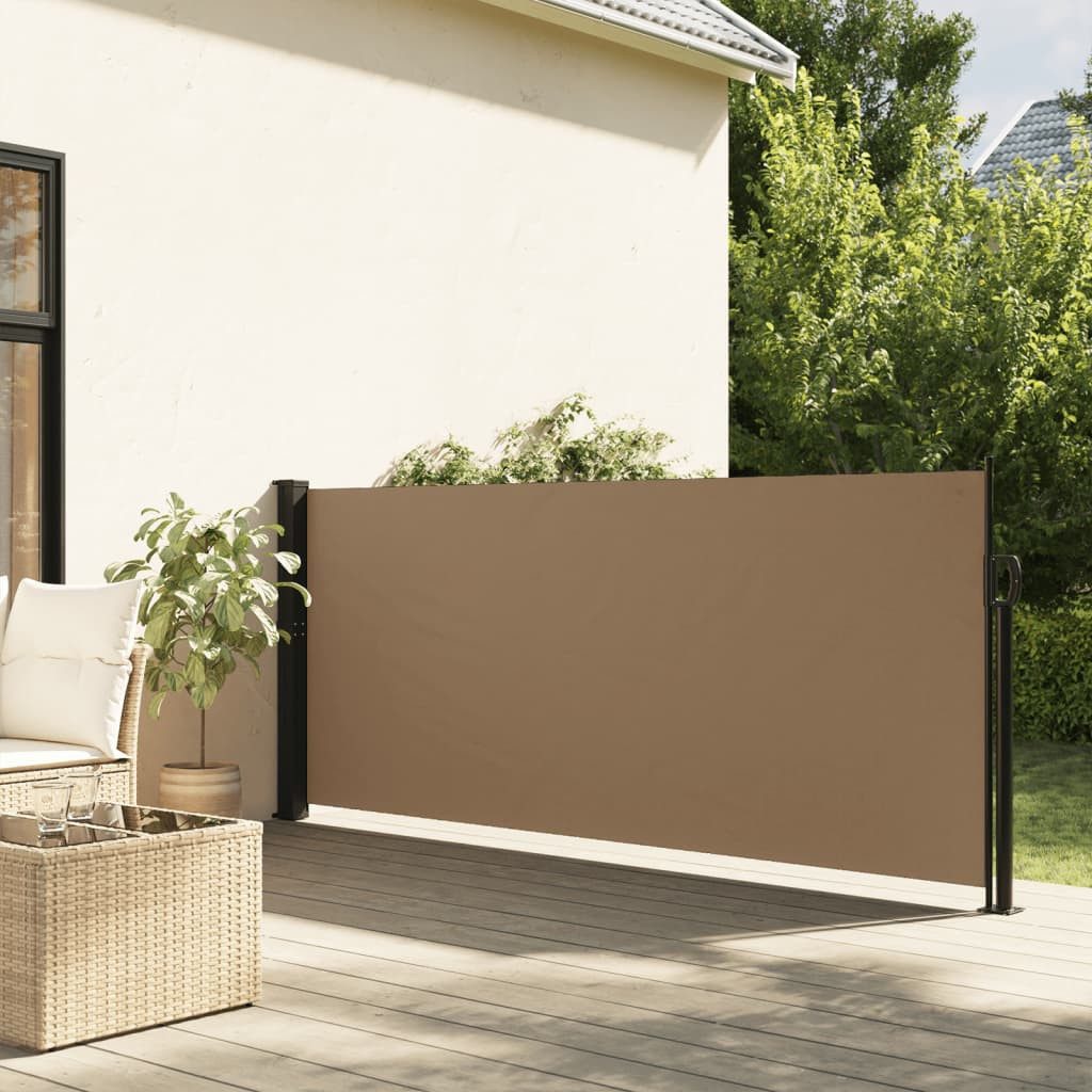 Thumbnail - vidaXL Seitenmarkise Seitenmarkise Ausziehbar Taupe 120x300 cm