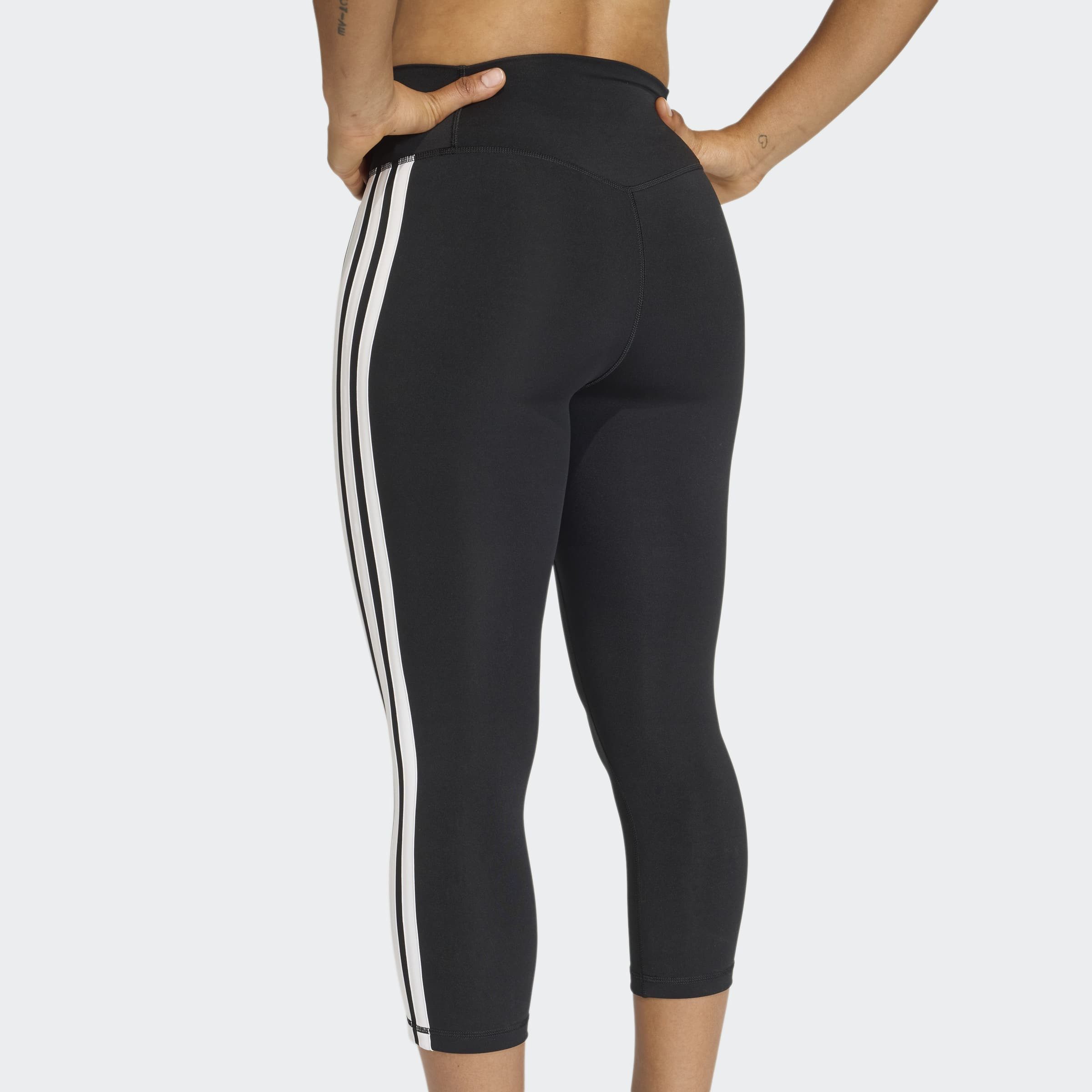 adidas Performance Trainingstights OPTIME ESSENTIALS WORKOUT 3-STREIFEN 3/4 LEGGINGS
