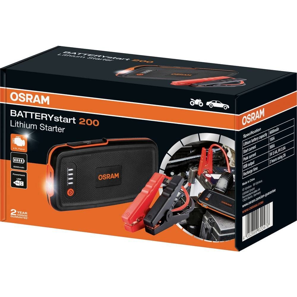 Osram Lithium-Starthilfe Energiestation, USB-Steckdose 1x