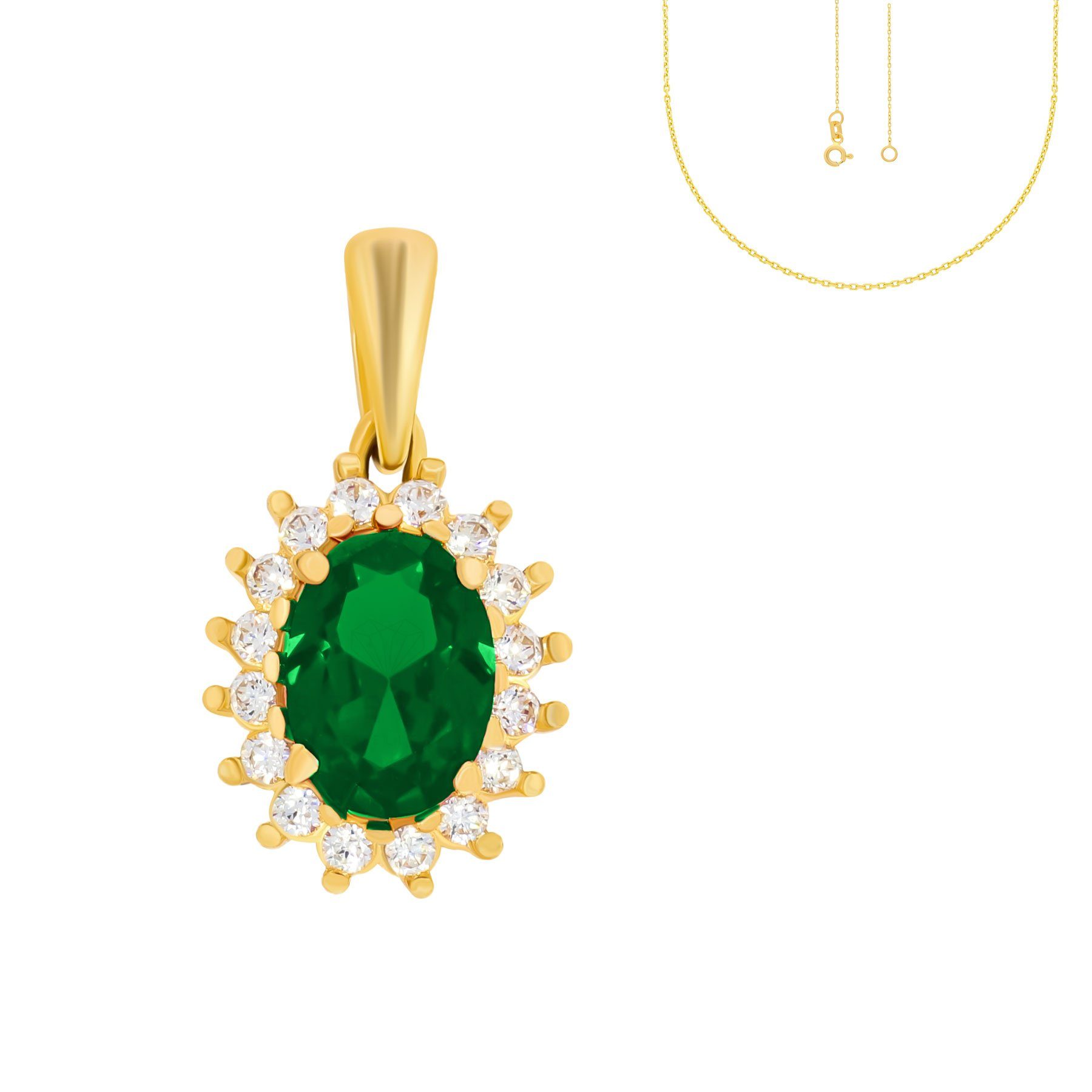 Stella-Jewellery Kettenanhänger 585er Gelbgold Anhänger mit günstig online kaufen