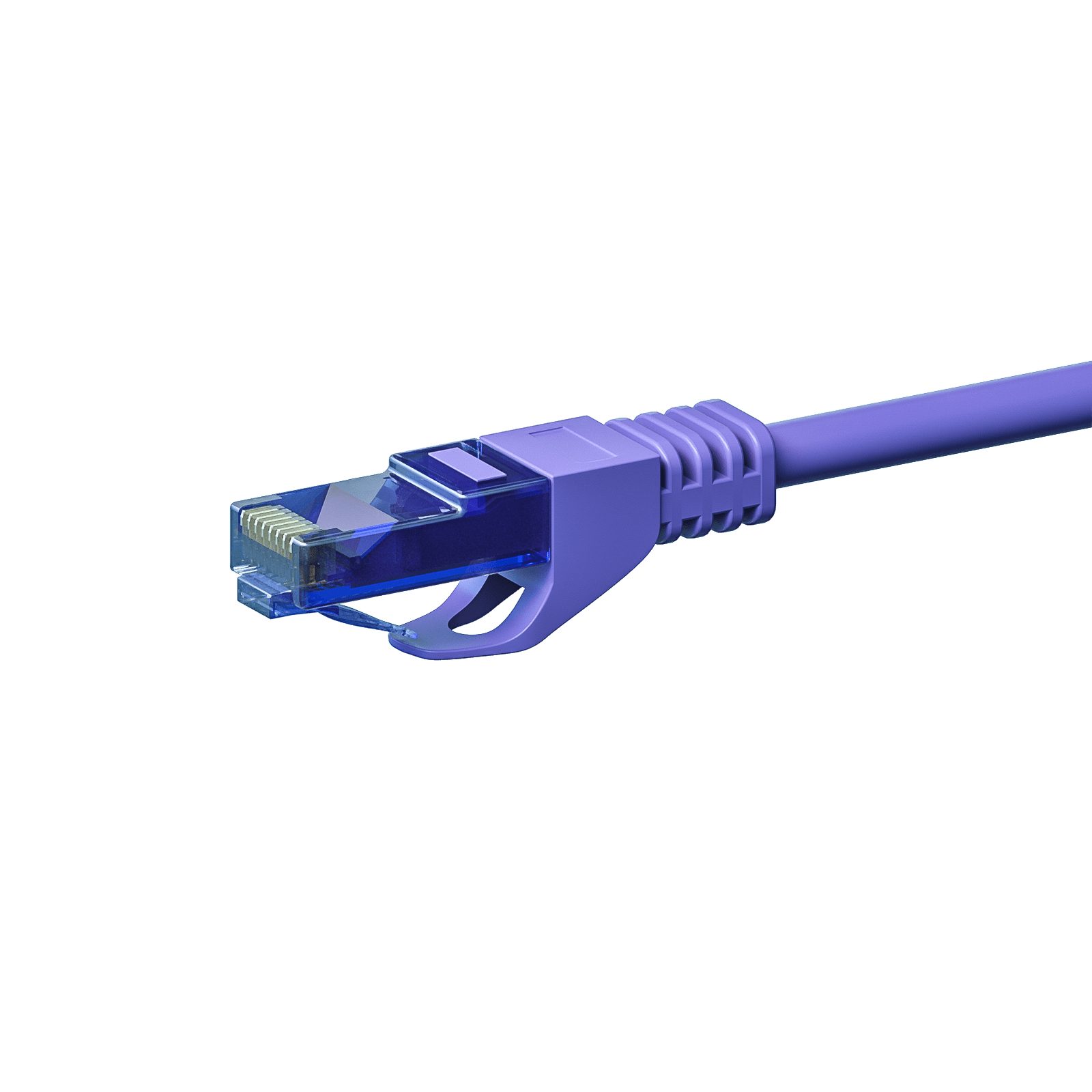 Danicom CAT6a Netzwerkkabel 100% Kupfer - U/UTP - 0,15 Meter - Violett Netzwerkkabel, RJ45, RJ45 (15 cm), Cat6a, 100% Kupfer