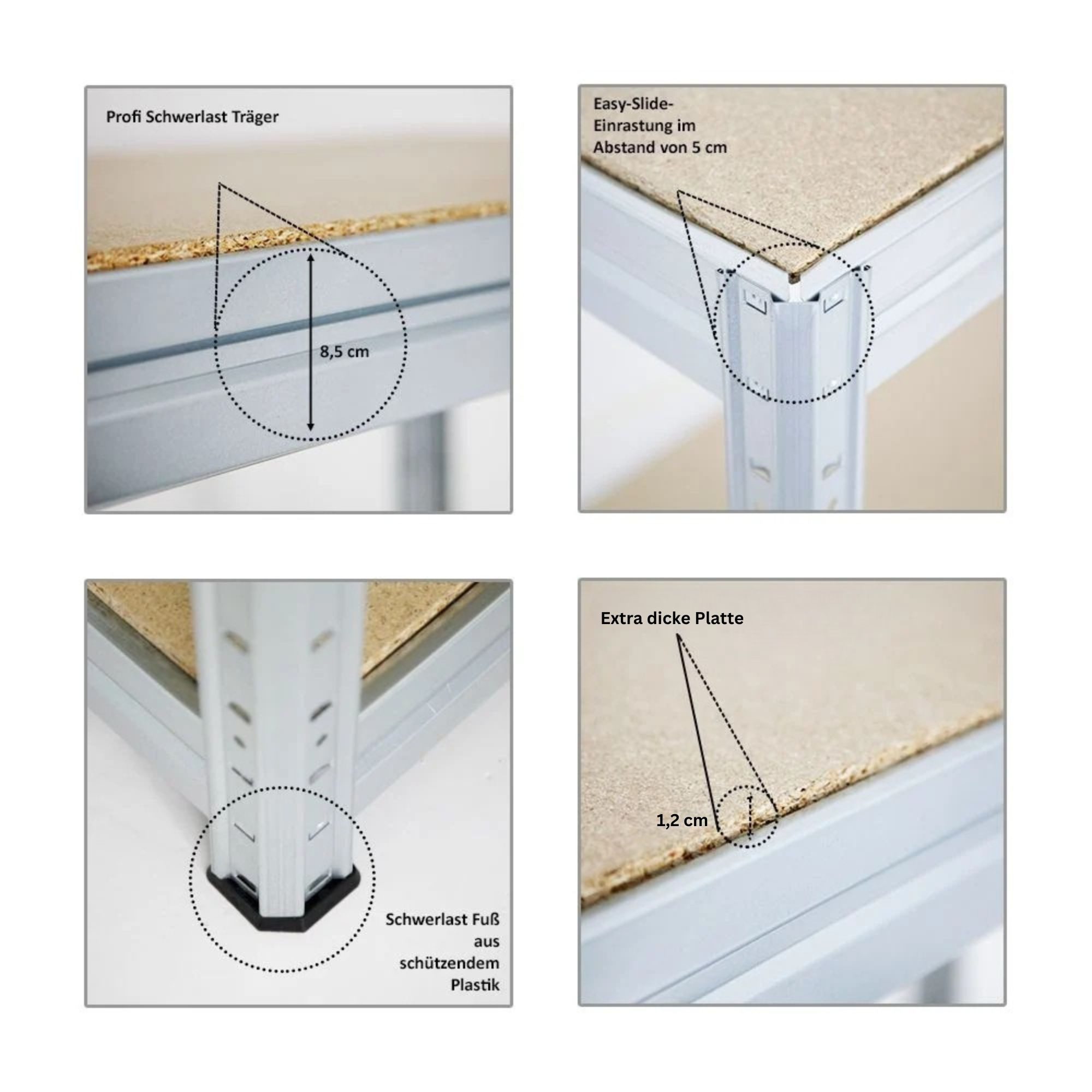 PROREGAL® Werkbank Höhenverstellbare Werkbank DINO 90x120x60cm günstig online kaufen