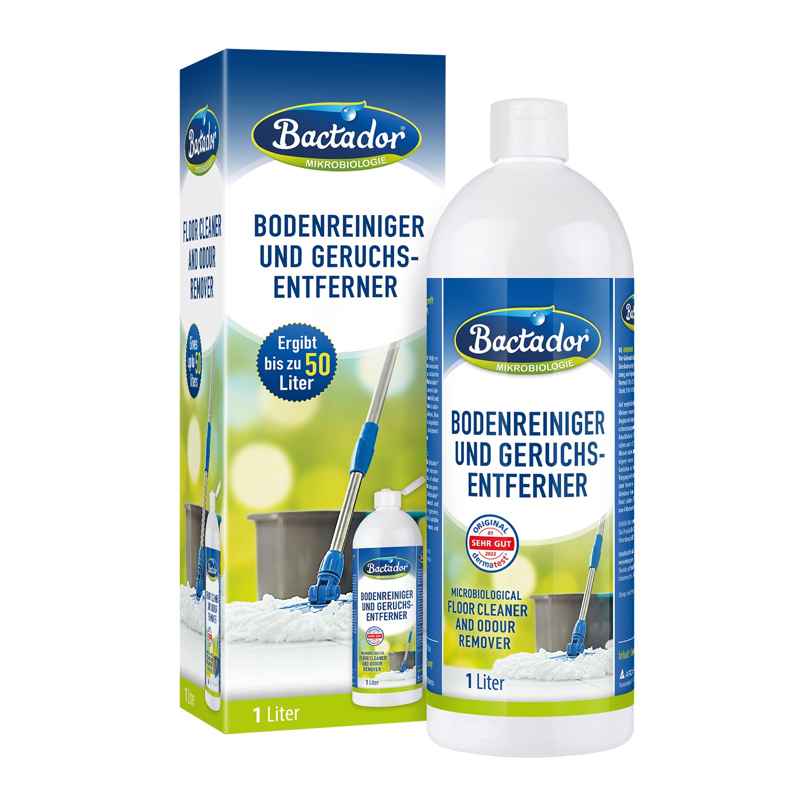 Bactador Bodenreiniger & Geruchsentferner 1 l Flüssigreiniger