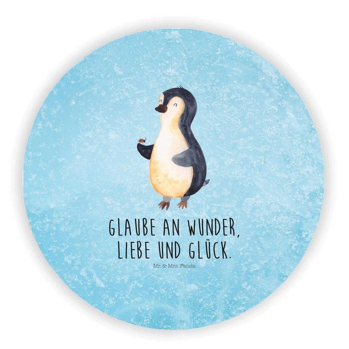 Mr. & Mrs. Panda Magnet Pinguin Marienkäfer - Eisblau - Geschenk Magnettafel Kühlschrank Ma (1-St)