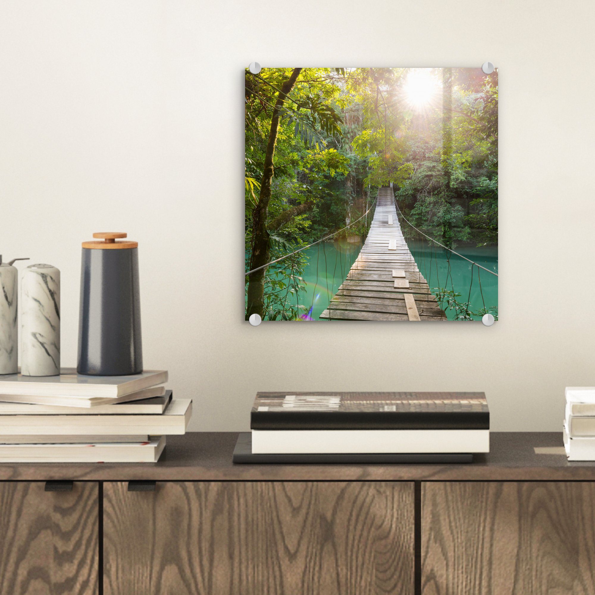 MuchoWow Acrylglasbild Dschungel - Wasser - günstig online kaufen