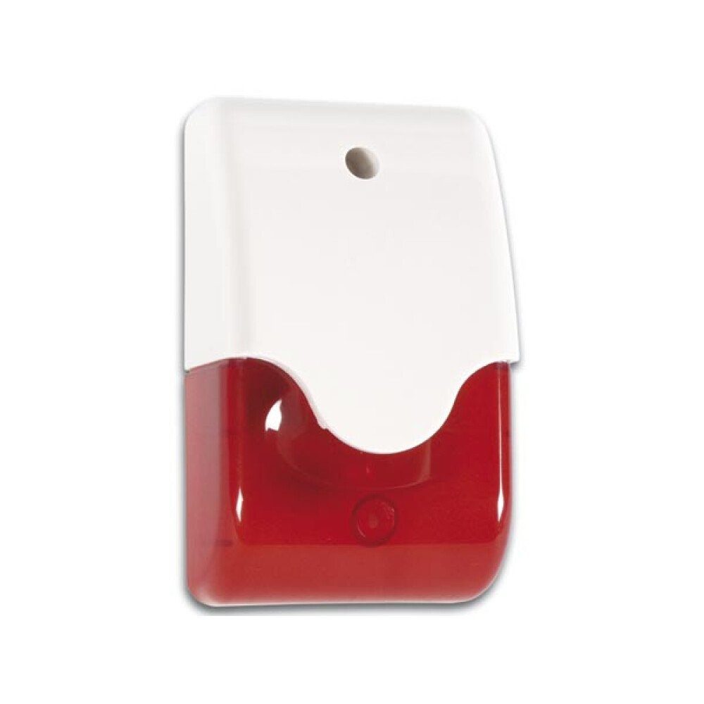 Velleman Sirene + rotes Blitzlicht im Gehäuse + LED 10-14 VDC - 110 dB Alarmsirenen-Attrappe