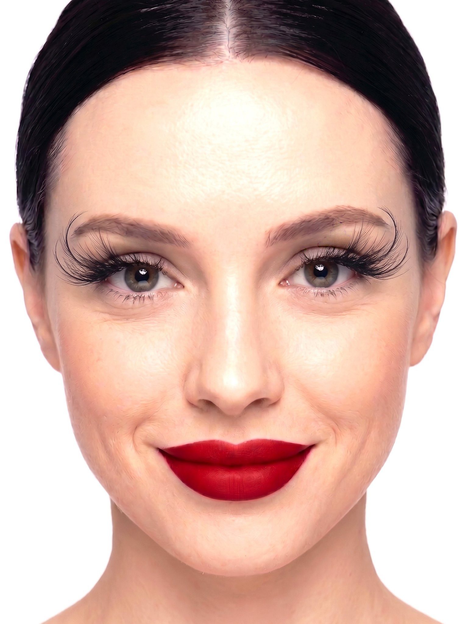 Wizardo Bandwimpern Falsche Wimpern Red Dot, Fake Lashes für einen fantastischen Look