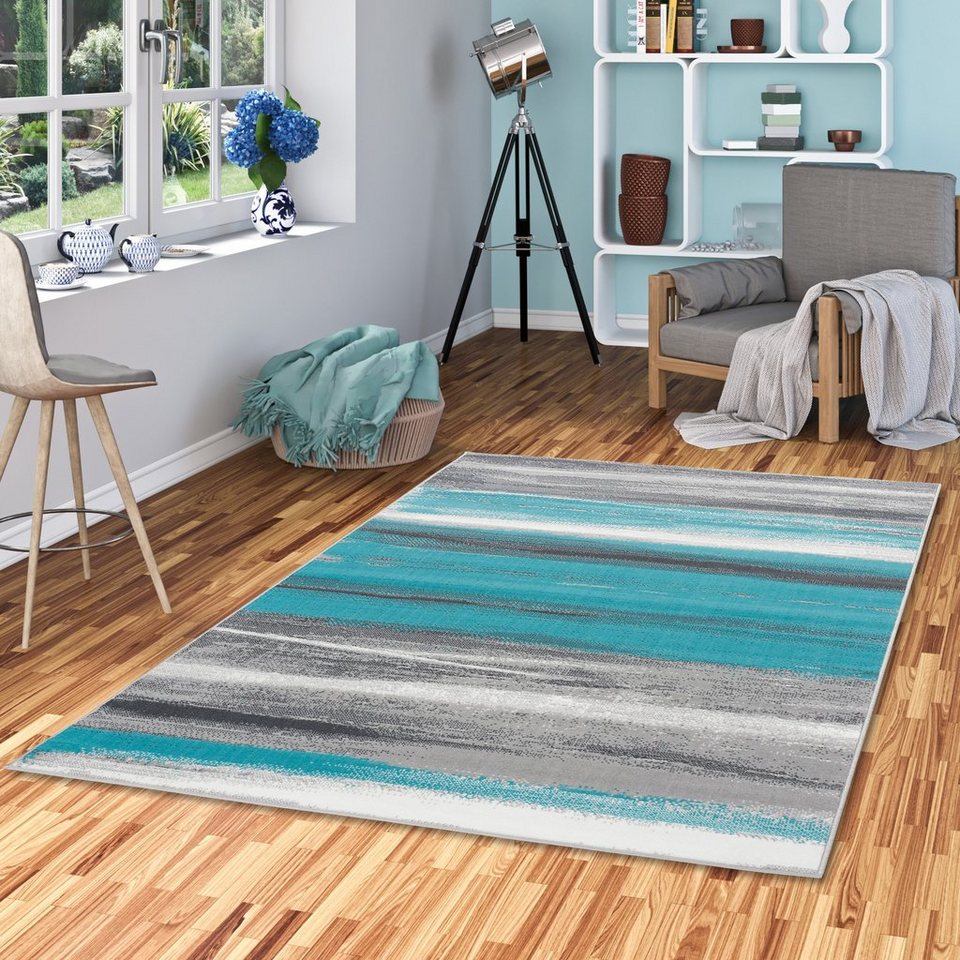 Designteppich Designer Teppich Samba Stripes, Pergamon, Rechteckig, Höhe:  13 mm, Material: 100% Polypropylen