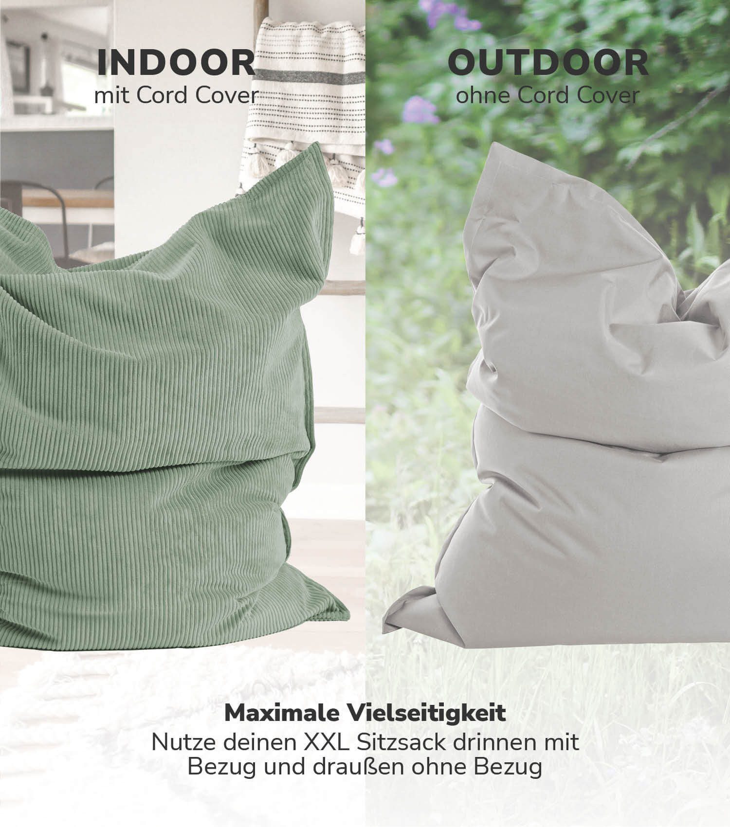 mokebo Sitzsack Das Kuschel-Cover (nur Cord günstig online kaufen