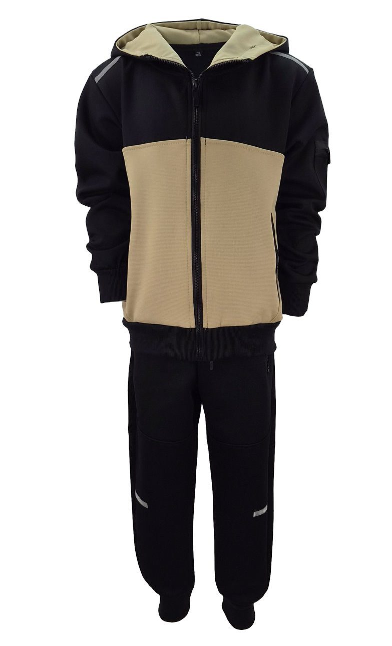 Fashion Boy Trainingsanzug Sportganzug Freizeitanzug Jungen/Mädchen Stretch JF3766 (Set), bestehend aus Hose und Jacke, für Kinder