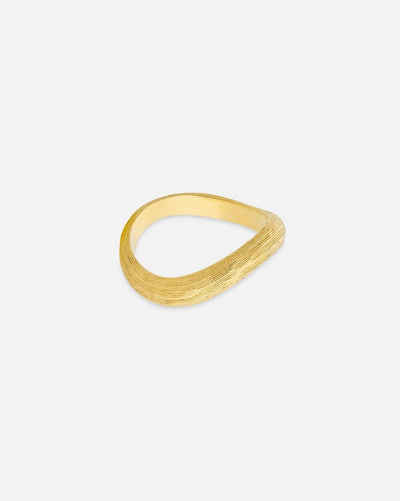 Pernille Corydon Fingerring Elva Ring Damen, Silber 925, 18 Karat vergoldet