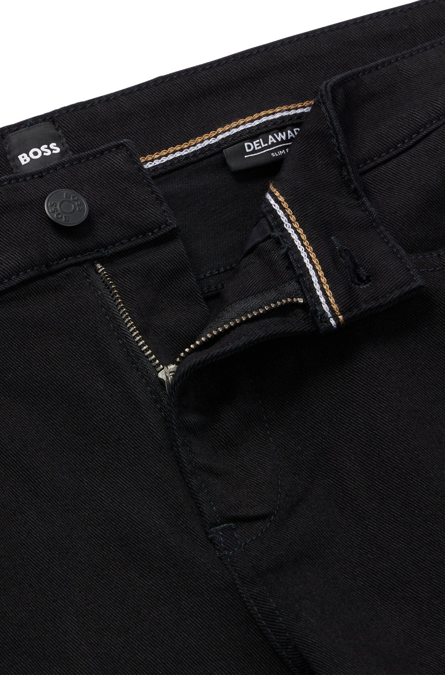5-Pocket-Jeans (200) schwarz BOSS Delaware3-1 (1-tlg)
