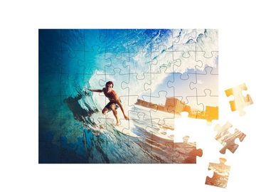 puzzleYOU Puzzle Die perfekte Welle surfen, 48 Puzzleteile, puzzleYOU-Kollektionen Sport, Surfen, Menschen