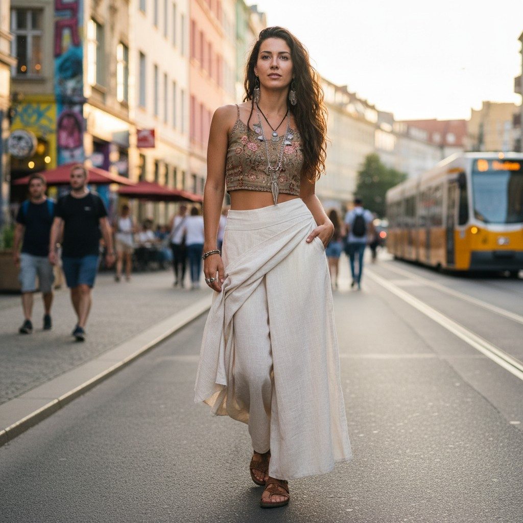 Guru-Shop Relaxhose Ethno Hosenrock, Boho Maxirock, Sommerrock -.. alternat günstig online kaufen