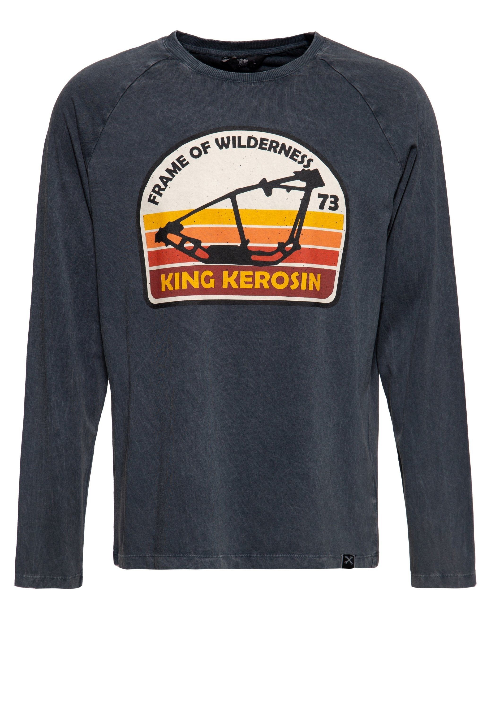 KingKerosin Longsleeve Frame of Wilderness mit Frontprint