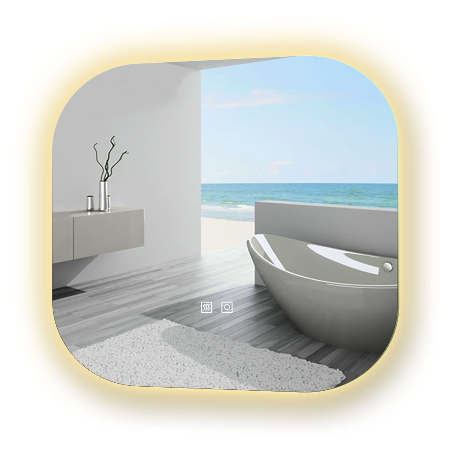 duschspa Badspiegel Spiegel mit LED Beleuchtung dimmbar 40-120cm, Touch ode günstig online kaufen