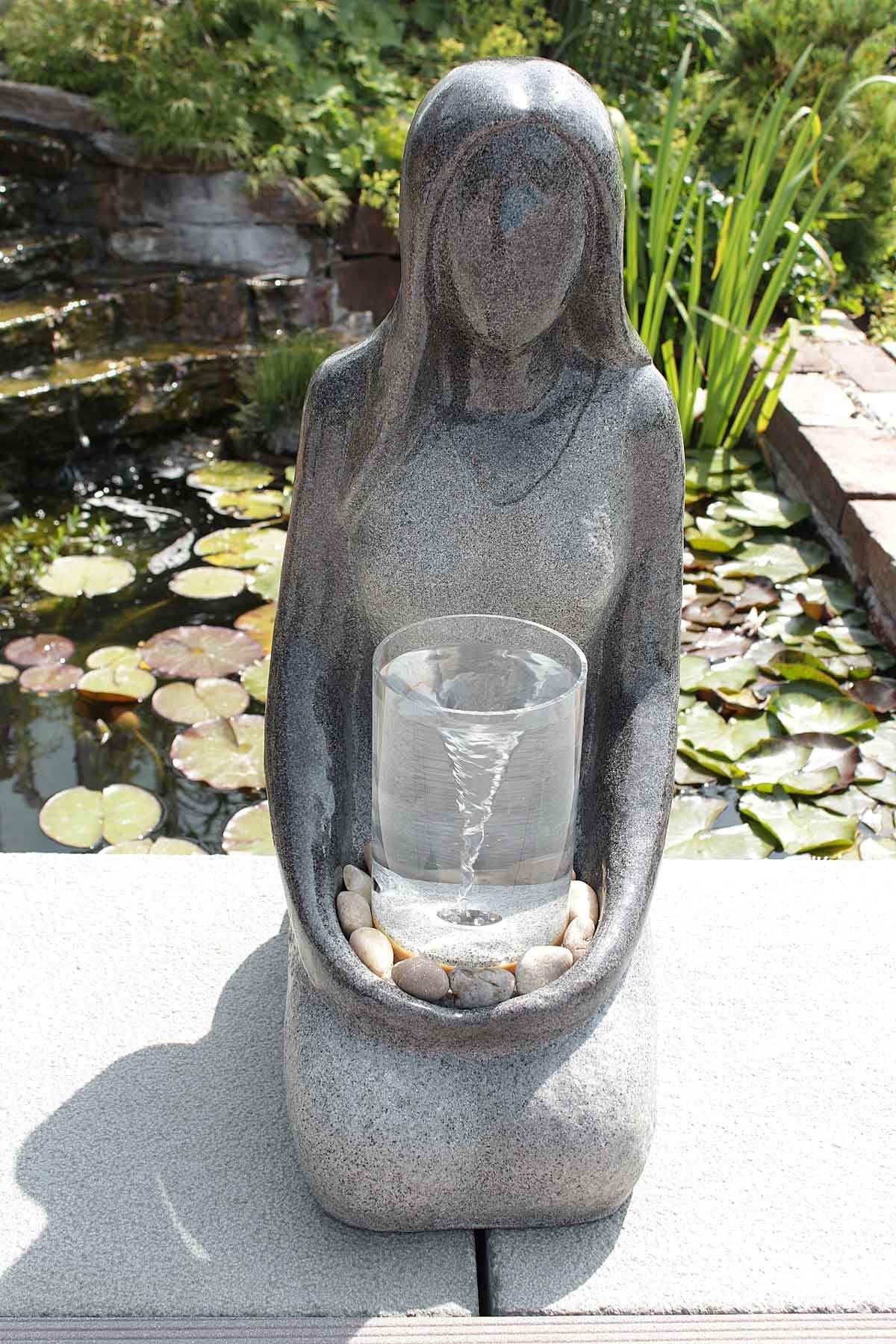 mit 68 cm Breite Springbrunnen Zierbrunnen Gartenbrunnen cm, 29 Kiom FoDonna Wasserstrudel
