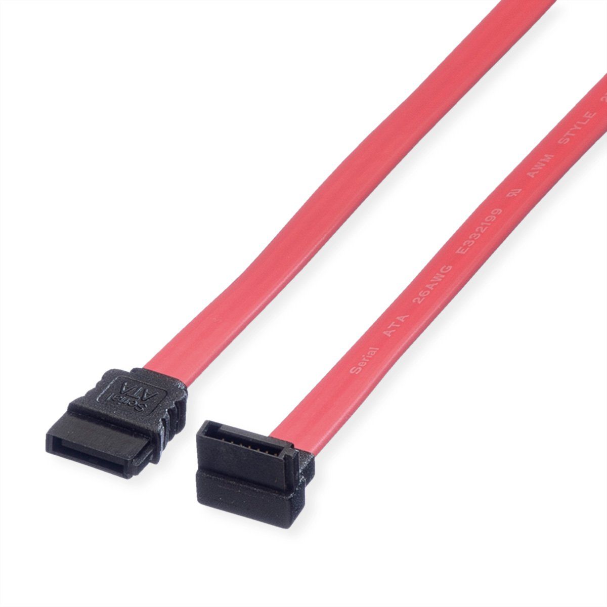VALUE Internes Festplattenkabel SATA 3.0 Gbit/s Computer-Kabel, SATA 7-polig (Data) Männlich (Stecker), SATA 7-polig (Data) Männlich (Stecker) (50.0 cm), gewinkelt