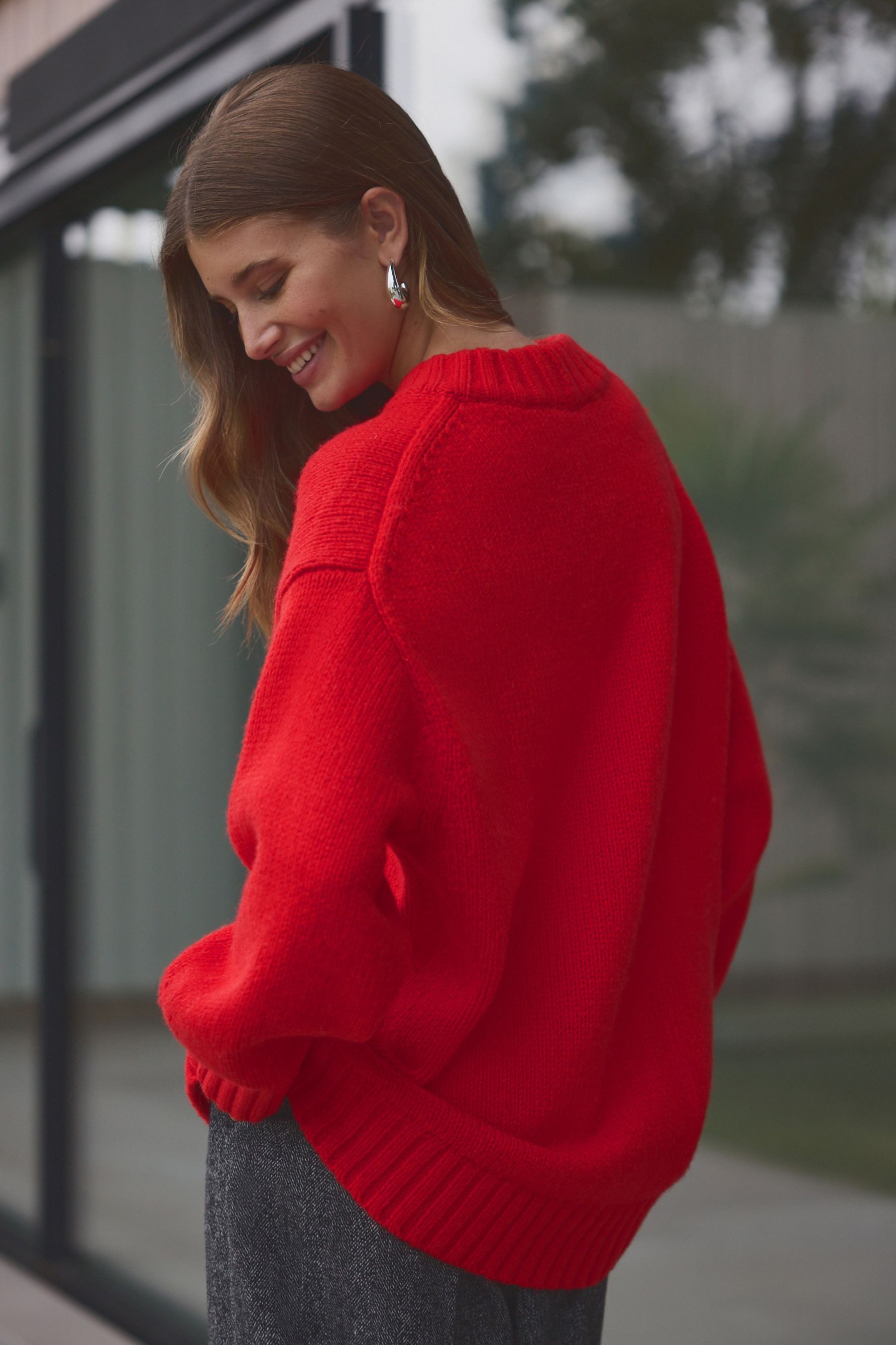 Next Stehkragenpullover Weicher Strickpullover mit Stehkragen, günstig online kaufen