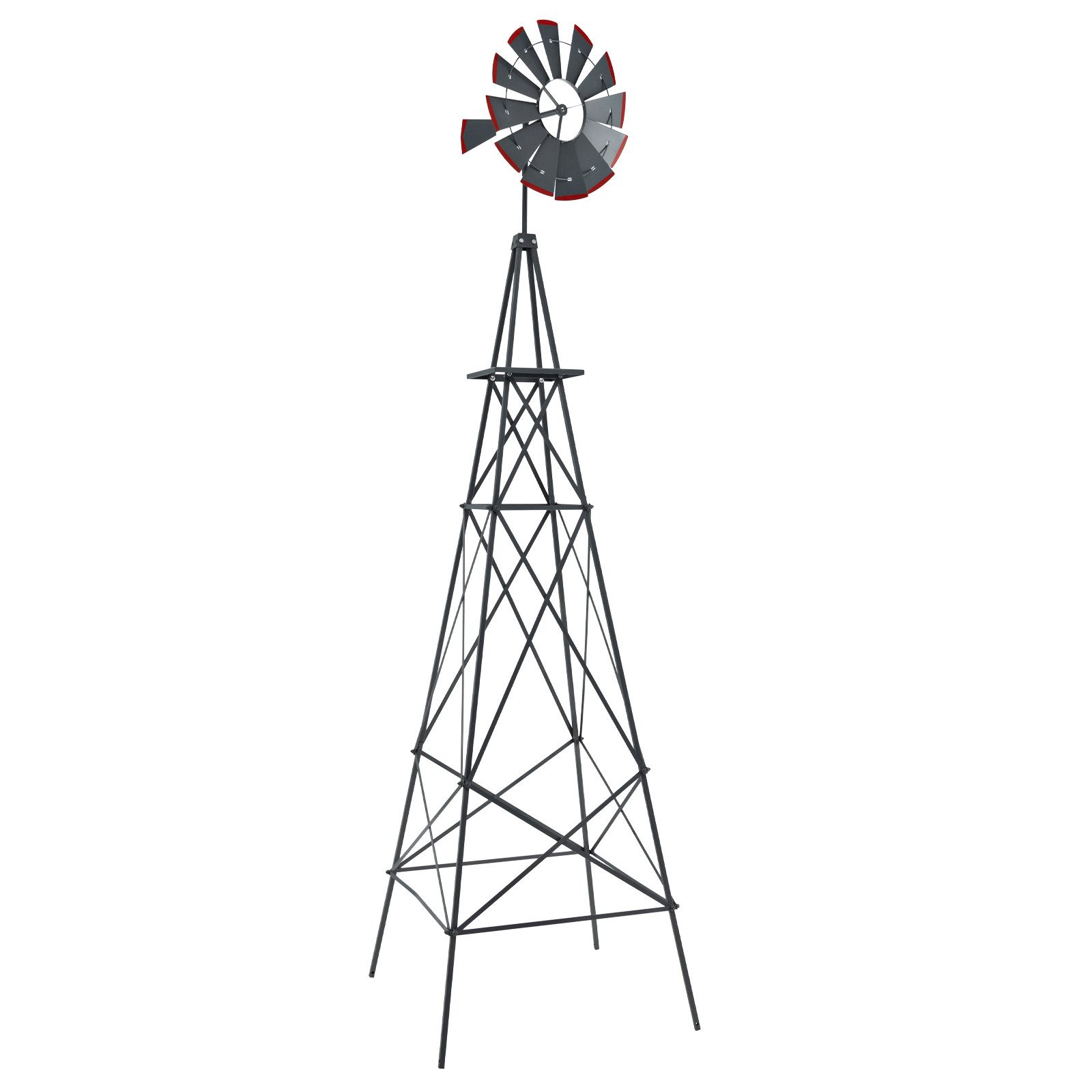 COSTWAY Deko-Windrad, Windmühle aus Metall, mit günstig online kaufen