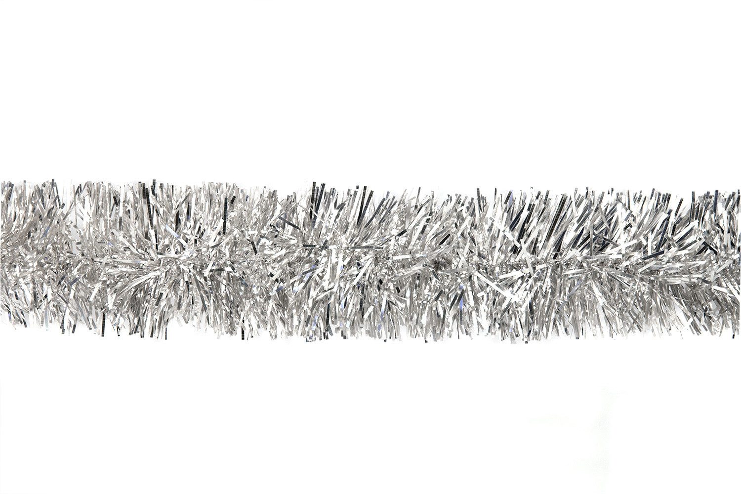 Creativery Girlanden, Weihnachtsgirlande Lametta 5cm, 3 Meter silber
