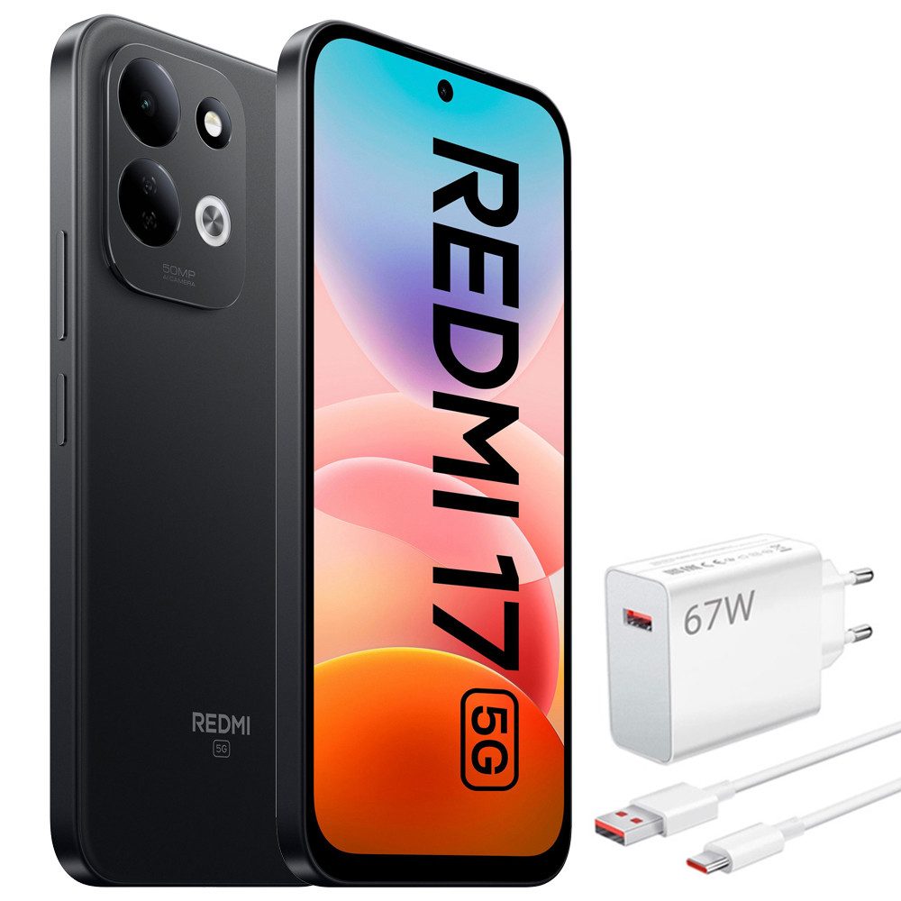 Xiaomi Redmi 17 5G 4+256GB Smartphone & 67W HyperCharge Handy (50 MP Kamera)